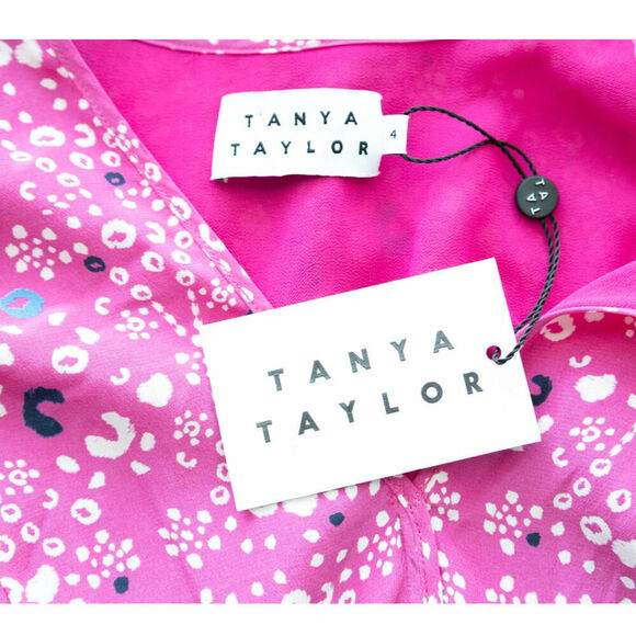 Tanya Taylor NWT Size 4 Ladies Multi Print  Luciana Midi Dress - Picture 6 of 11